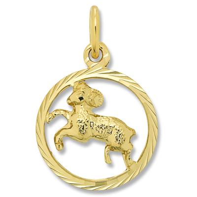 Sternzeichen-Anhänger ONE ELEMENT "Widder Sternzeichen Anhänger aus 333 Gelbgold", gold, Schmuckanhänger, Damen, Widder, Gelbgold 333-Gold, Gelbgold 333, Gold, Damen Gold Schmuck Widder Image
