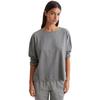 Pyjamaoberteil MARC O'POLO "Mix & Match Cotton-Woven", Damen, Gr. M, grau (nordic grau), Jersey, Obermaterial: 100% Baumwolle, casual, relaxed fit hüftlang, Rundhals, Langarm, Shirts, Rundhalsausschnitt, Seitenschlitze, langärmelig, Baumwolle