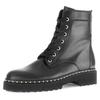 Schnürboots GABOR, Damen, Gr. 37, schwarz, Kalbsleder, unifarben, modisch, Schuhe, Blockabsatz, Schnürstiefelette, Boots mit Best Fitting-Ausstattung