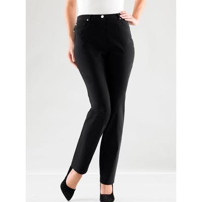 5-Pocket-Hose STEHMANN, Damen, Gr. 19, Kurzgrößen, schwarz, 72% Viskose, 25% Polyamid, 3% Elasthan, unifarben, lang, Hosen 5-Pocket-Hose Image