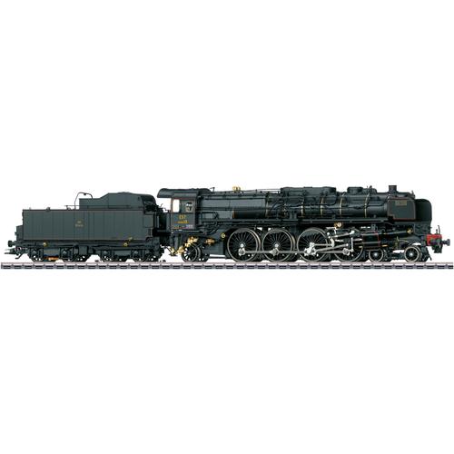 Dampflokomotive MÄRKLIN ""Märklin Schnellzug-Dampflokomotive Serie 13 EST - 39244"" Modelleisenbahn-Fahrzeuge schwarz Kinder mit eingebautem Rauchsatz