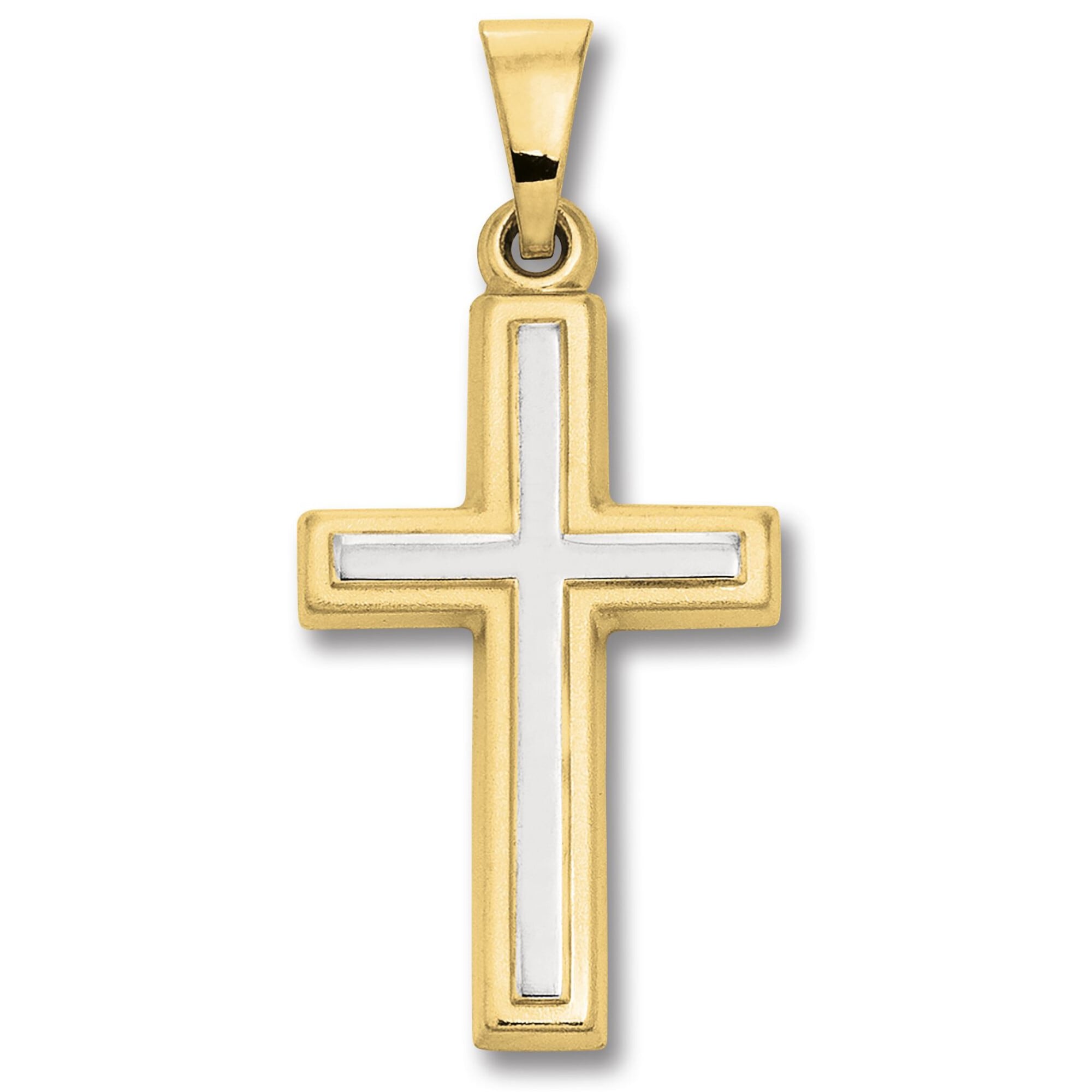 Kettenanhänger ONE ELEMENT "Kreuz Anhänger aus 333 Gelbgold", gold, Schmuckanhänger, Damen, Gelbgold 333 Gold, Gelbgold 333, Gold, Kettenanhänger, Feine Gestaltung – ein Sinnbild mit ruhiger Eleganz