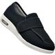 POFH Diabetic Shoes for Women Width X-Wide Shoe for Elderly Women Wide Shoes for Women Walking Shoes Adjustable Closure Breathable Lightweight Non Slip for Swollen Feet Edema(Black,7 UK)