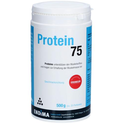 Protein 75 Erdbeer Pulver 500 g