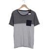 pier one Herren T-Shirt, Gr. 54, grau, Baumwolle, Viskose