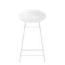 Kartell - Tabouret de bar Smatrik - Blanc - Acier laqué - Designer Tokujin Yoshioka