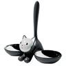 Alessi - Gamelle Animaux - Noir - Acier inoxydable - Designer Miriam Mirri