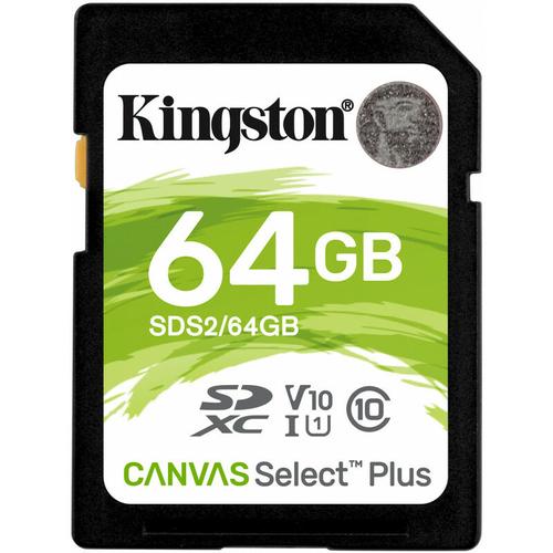 Canvas Select Plus sd 64GB sdhc Speicher (100 MB/s, Class 10, u 1, V10) (SDS2/64GB) - Kingston