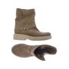 felmini Damen Stiefelette, Gr. 39, beige, Leder