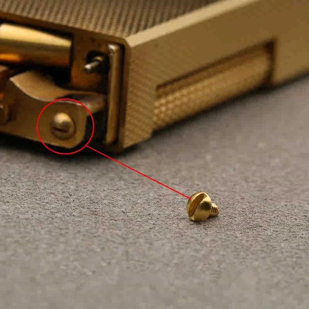 Metall Top Block Lagert ank Stahl rad Befestigungs schraube passend für Dunhill Feuerzeug DIY Reparatur Ersatz zubehör Innen ersatzteil Image