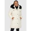 Steppmantel ALIFE & KICKIN "MoonwalcAK A", Damen, Gr. M (38), beige (coconut milk), Steppware, Obermaterial: 100% Polyester, unifarben, modisch, tailliert kniefrei, ohne Ausschnitt, Langarm, Mäntel, winterlicher Kurzmantel mit abnehmbarem Fellimitat