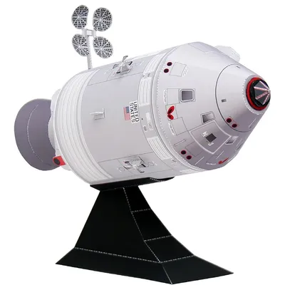 Apollo Befehl Service Modul Raum Origami Kunst Handgemachte 3D Papier Modell Sci-Fi Papercraft DIY Image