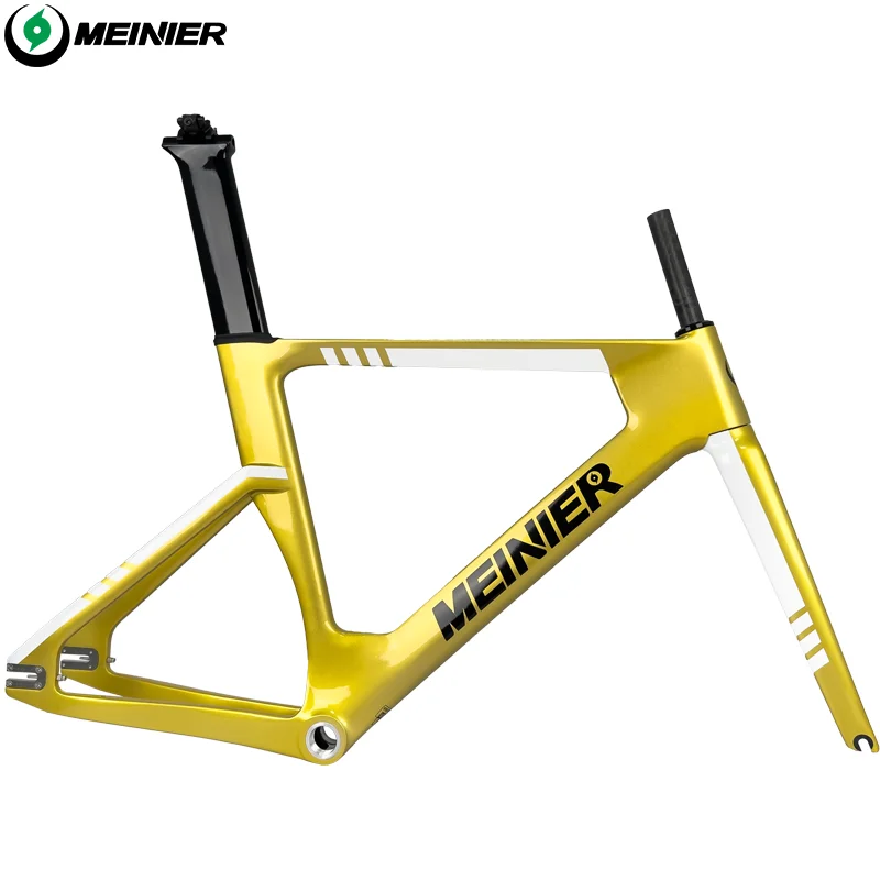 Carbon-Schiene 49/51/54/57/60 cm Carbon-Schienenrahmenset Fixed Gear 700C Single Speed Fixrahmen Rennrad Carbonrahmen Image