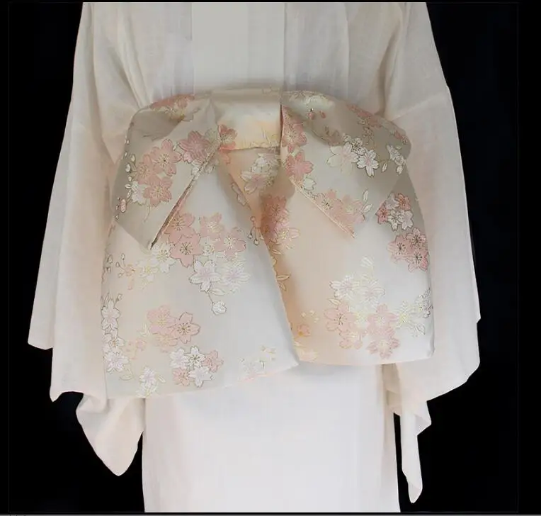 Japanischer Kimono Kummerbund Geisha Accessoires Bademäntel Gürtel Schleifen Rosa Image