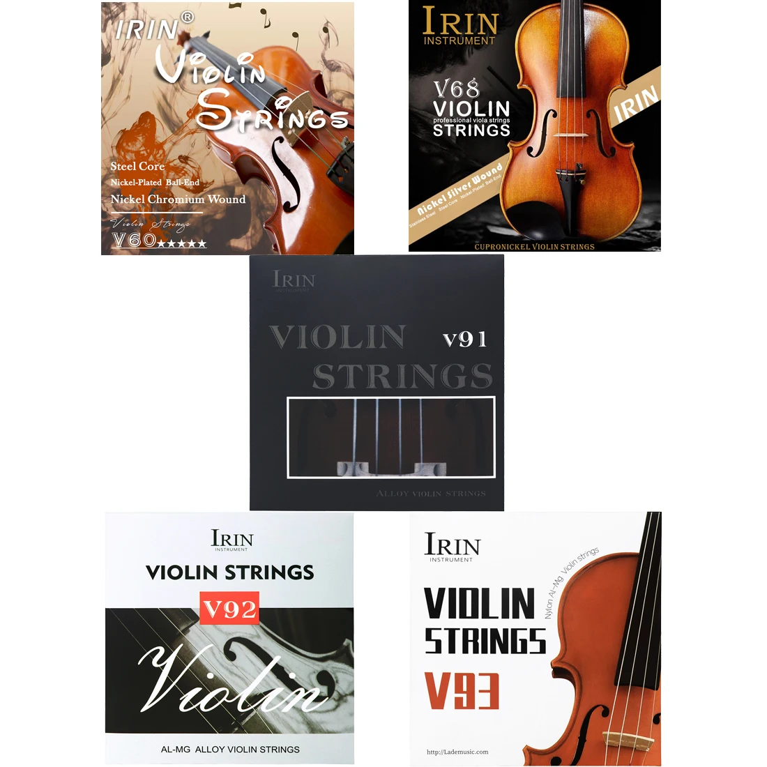 Irin Violine Saiten Edelstahl Kupfer legierung Nylon Saite Anfänger profession elle Praxis Saiten Violine Zubehör & Teile Image