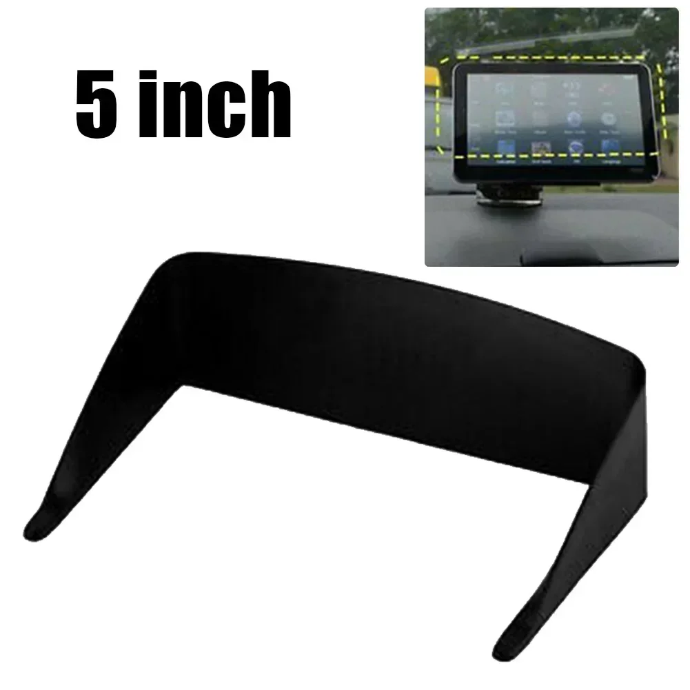 Teile GPS Navigator Sonnenschutz Blendung Auto Armaturen Ersatz Fahrzeug Visier Schild 5 Zoll Zubehör Auto Schwarz Image