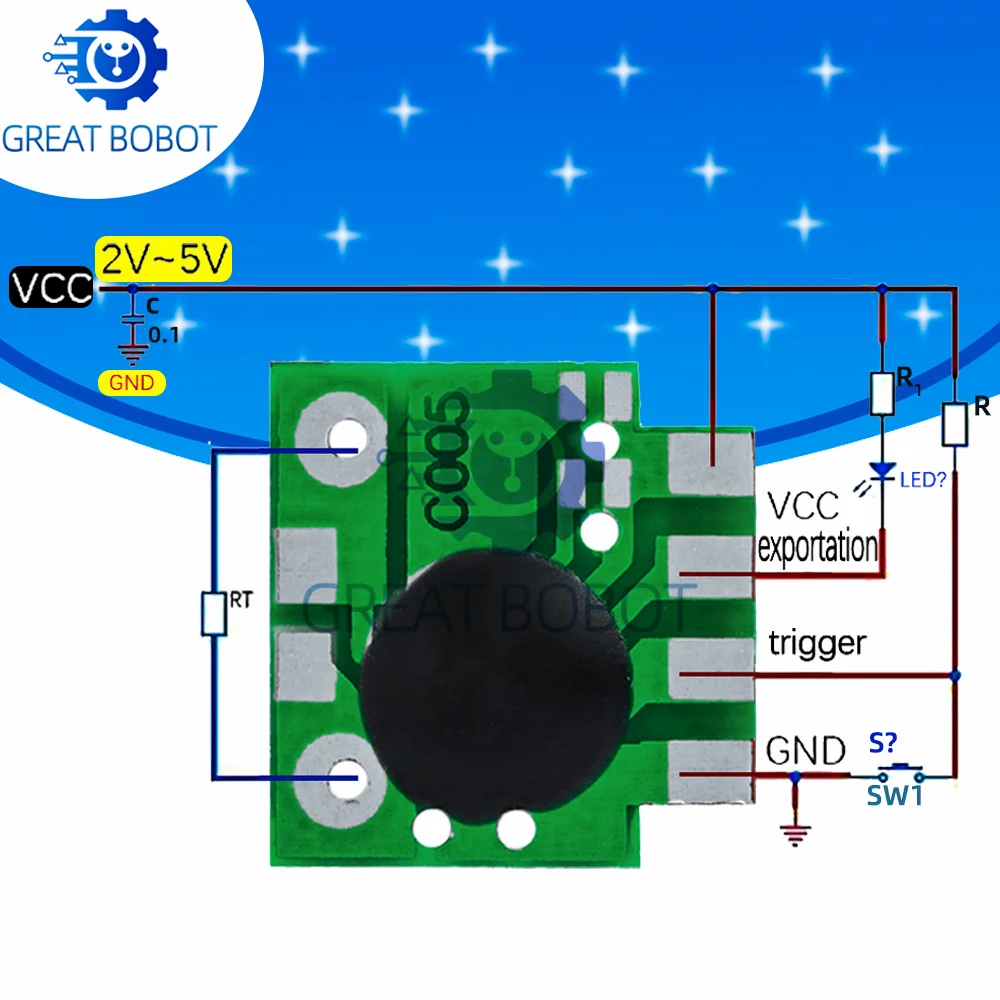 10PCS BS Multifunktions Verzögerung Trigger Timing Chip Modul Timer IC Timing 2s - 1000h Image
