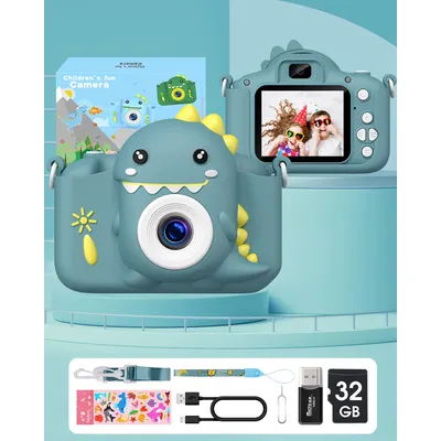 Gofunly 2.0" Kids Camera, 1080P HD Digital Camera with 32G Memory Card, Selfie Children's Camera for