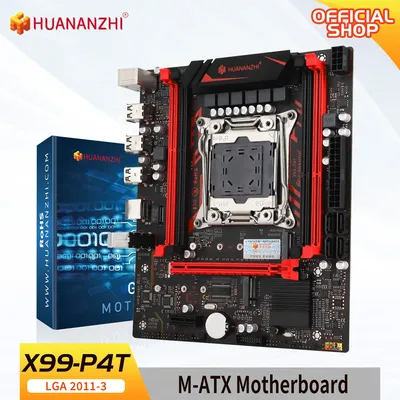 HUANANZHI X99 P4T LGA 2011-3 XEON X99 Motherboard support Intel E5 2696 2678 2676 2673 2666 V3 DDR3