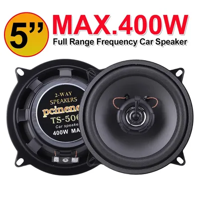 5 Inch Car Speakers 400W Full Range Frequency Car Stereo Speaker 4 Ohms 2 Way Vehicle Door Audio