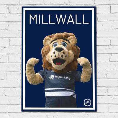 Millwall Zampa Maskottchen-Druck – ungerahmt A2 Image