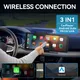 Carplay portatile universale per schermo per auto, lettore video WIFI multimediale per autoradio Schermo Carplay wireless per Apple o Android