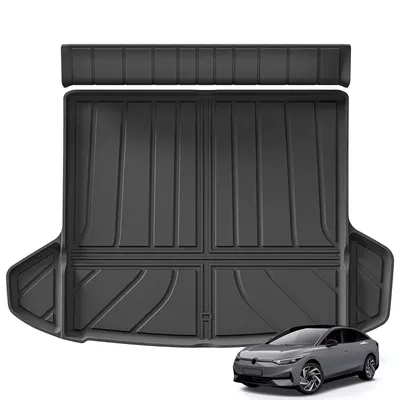 LUCKEASY for VW ID.7 ID7 Car Floor Mats TPE Waterproof Wear-resistant Foot Pad Cargo Liner Trunk Mat Car Accessories Left Rudder