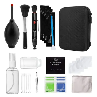 47pcs Dust Cleaner Camera Cleaning Lens Pen Brush Kit Camera Cleaner Kits DSLR Lens Digital Sensor Cleaning with Brush