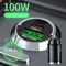 Car 100w Charger Fast Charging Metal One Tow Car Charger Flash Charger in Car Mini Pull Ring New PD