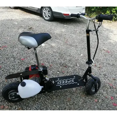 Gasoline engine scooter mini small pedal foldable 2-stroke small motorcycle simple scooter two-wheel