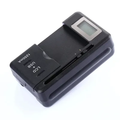 2024 Universal Mobile Battery Charger LCD Indicator Screen For Cell Phones With USB-Port Charger For Most Lithium-Ion Batteries