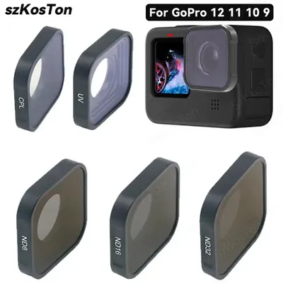 UV CPL ND8 ND16 ND32 Filter for GoPro Hero 13 12 11 10 9 Black Red Color Filters Kit Go Pro Polarized Camera Lens Accessories