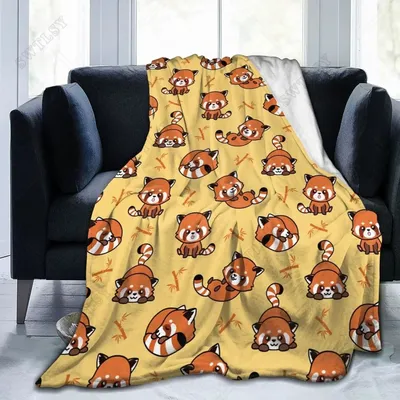 Red Panda Flannel Throw Blanket Women Men Boys Girls Lightweight Soft Cute Blanket for Couch Sofa Bed throw blanket