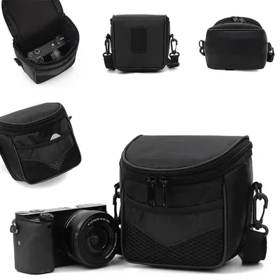 DSLR Camera Bag SLR Shoulder Storage Case DV Telephoto Camera Bag for Nikon Sony Canon Cameras Card Camera Women Small Size Bag