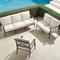 Carlisle 3-pc. Sofa Set in Slate Aluminum - Standard, Garnet - Frontgate
