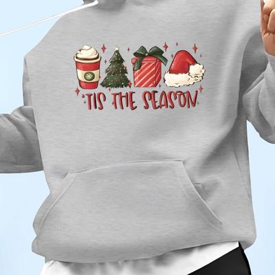 TEMU Men's Cozy Printed Hoodie - Casual & Stylish Long Sleeve Pullover, Fall/winter, For Autumn, Spring Image