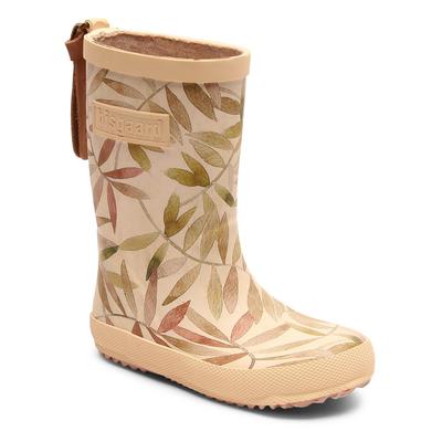 Gummistiefel BISGAARD "fashion", Kinder, Gr. 29, beige (beige leaves, blättermotiv), Naturkautschuk, gemustert, klassisch, Schuhe, Regenstiefel, Matsch-Schuh in normaler Weite Image