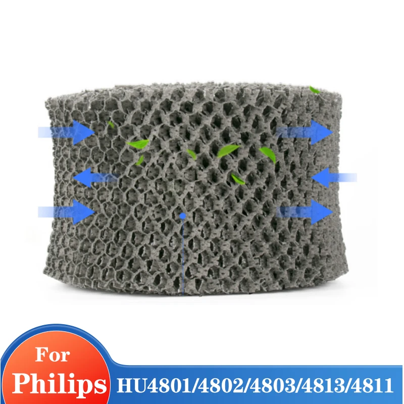 1Pcs Luftbefeuchter Filter Schwarz verdickte version Für Philips HU4102/FY2401 HU4801/4802/4803/4813/4811 Custome Image