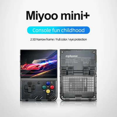 MIYOO Mini Plus Retro Handheld Spielkonsole V4 Mini + 3,5'' IPS Bildschirm Klassische Tragbare Video Image