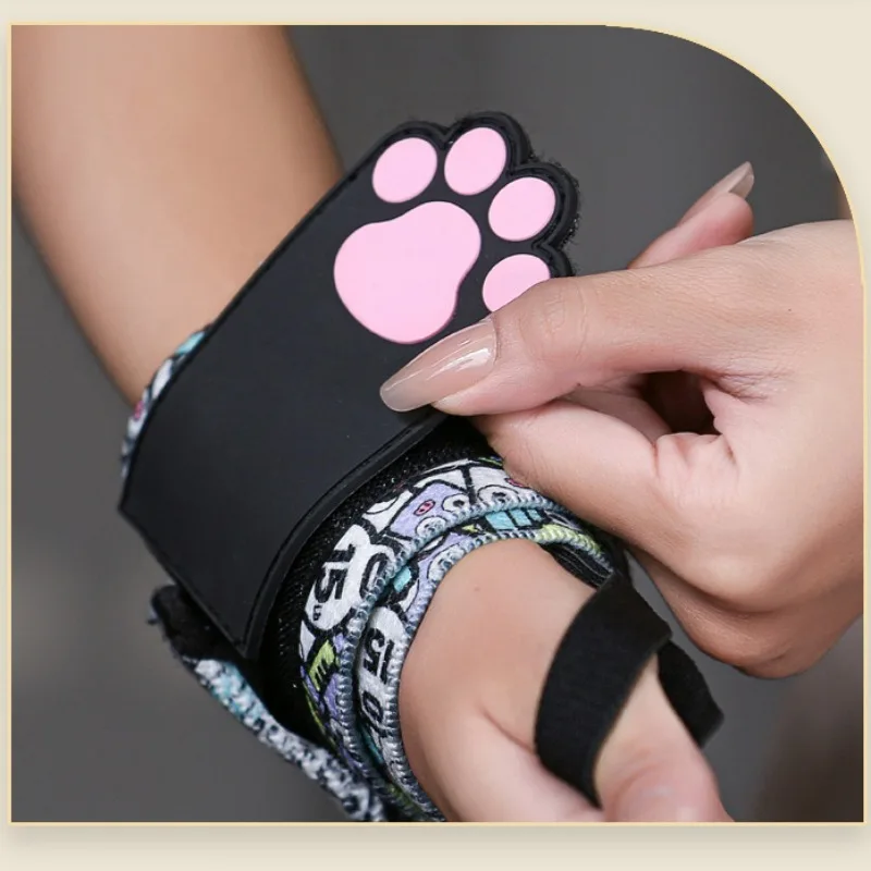 1 Paar Graffiti-Handgelenkbandagen für Fitnessstudio, Fitness, Kreuzheben, Bankdrücken, Handgelenkbänder für Frauen, robustes Crossfit-Workout-Handgelenkband Image