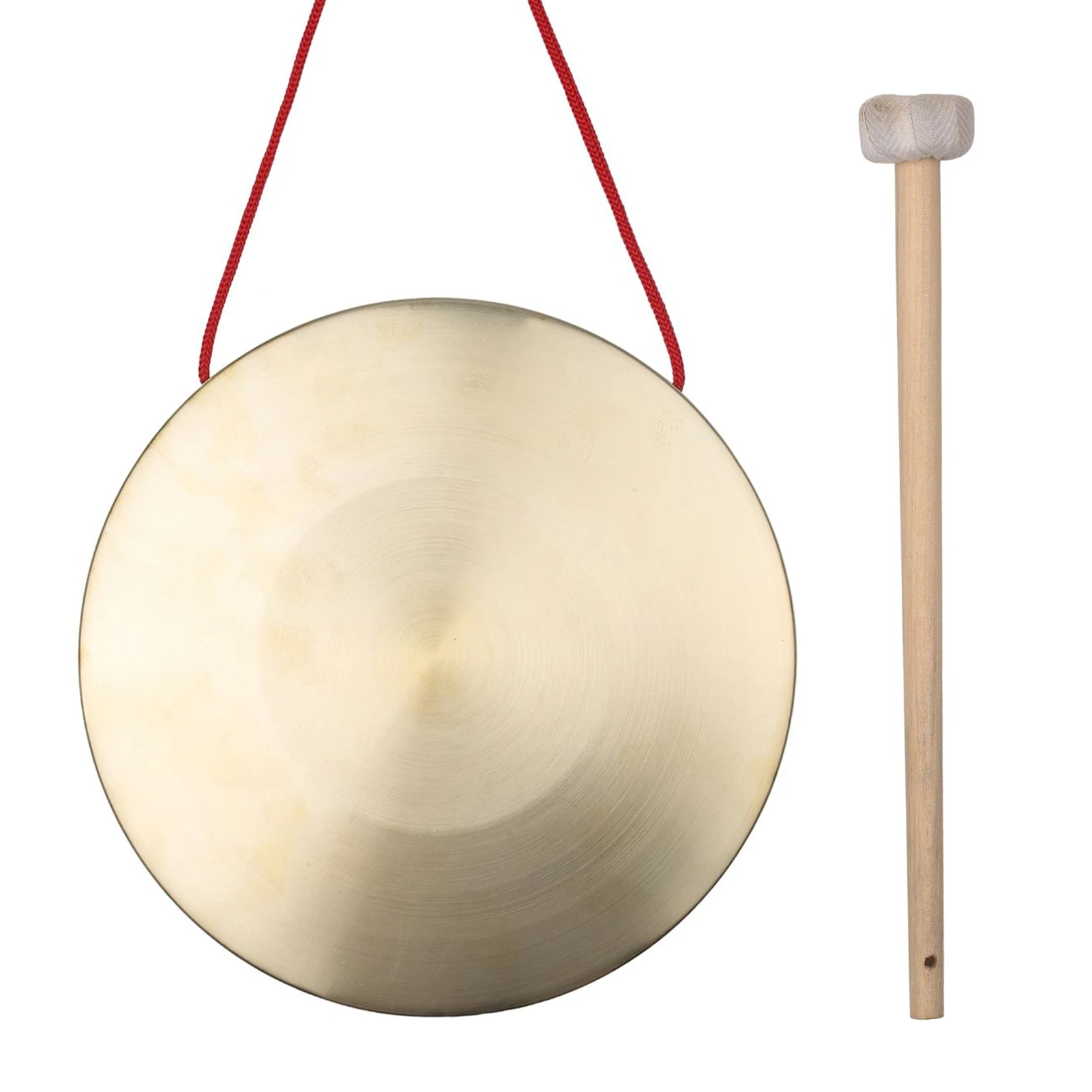 22cm/30cm Handgong Becken Messing Kupfer Gong Kapelle Oper Schlag instrument mit runden Spiel hammer zufällige Farbe Image