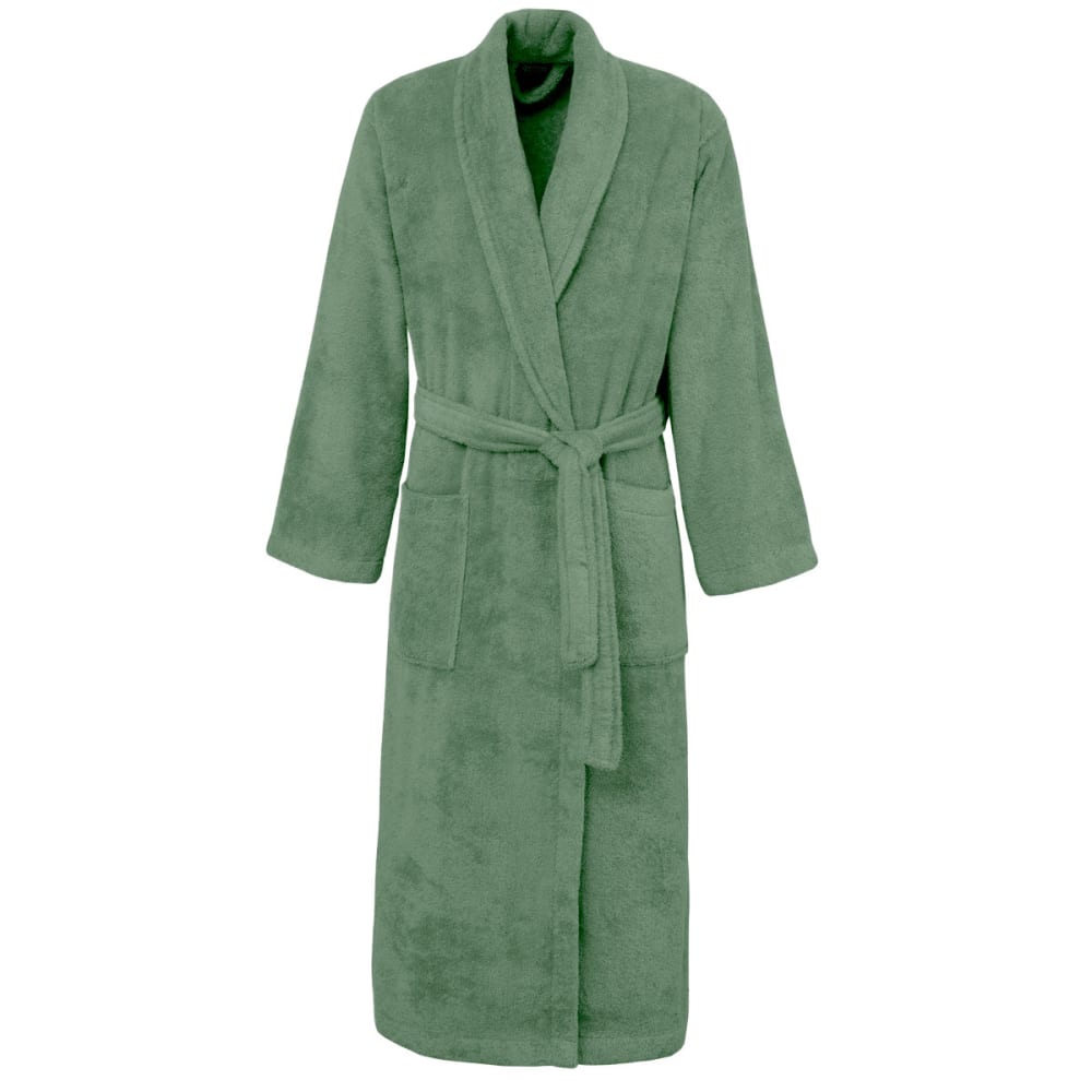 Peignoir éponge homme femme col châle 400 g/m² Lichen M