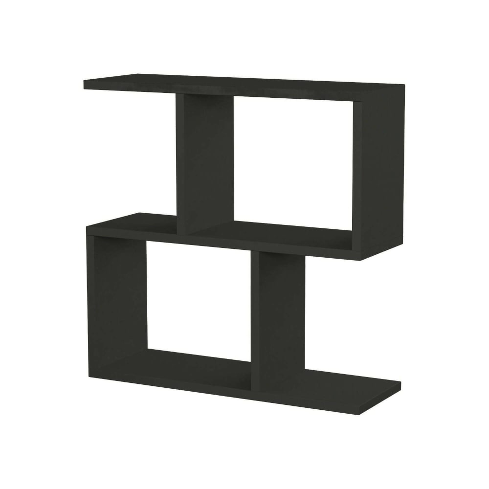 Table basse effet bois anthracite 60x20 cm