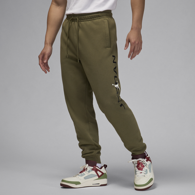 Nike Jordan Essentials Men's Fleece Joggers - Green - Cotton/Polyester