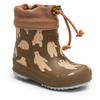 Gummistiefel BISGAARD "baby thermo rubber", Kinder, Gr. 25, braun (bär, braun), Gummi, Basic, Schuhe, Regenstiefel mit Wollfutter, Größenschablone zum Download