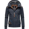 Winterjacke RAGWEAR "Jotty Winter", Damen, Gr. M (38), blau (marine), Außenmaterial: 100% Polyester, Innenfutter: 100% Polyester, Wattierung: 100% Polyester, modisch, figurumspielend hüftbedeckend, Langarm Ärmel ohne Ärmelschlitz Rippstrickbündchen,...
