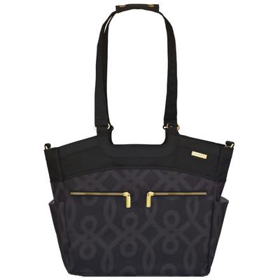 JJ Cole Camber Diaper Bag - Black & Gold