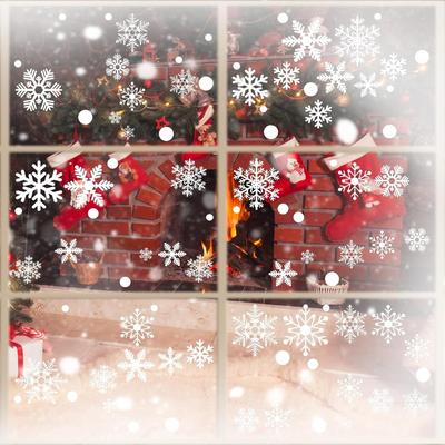 321PCS Snowflake Window Clings for Glass Windows, 9 Sheets Christmas Window Clings - 11.8 x 7.8 x 0.19 inches