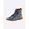 Stiefelette GEMINI, Damen, Gr. 38, blau (jeansblau), Glattleder, modisch, Schuhe