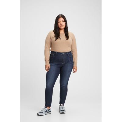Gap Womens Dark Blue High Waisted Stretch Jeggings - Dark Blue